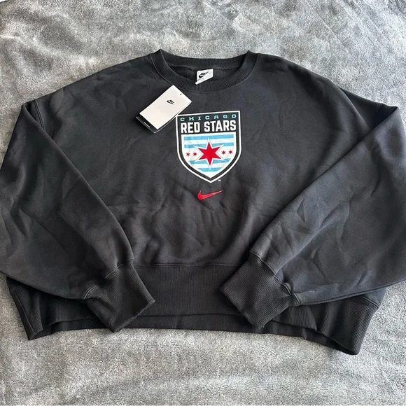 Nike Chicago Red Stars Oversized Fit Crewneck Sweatshirt Women’s M NWSL Soccer - Picture 10 of 10